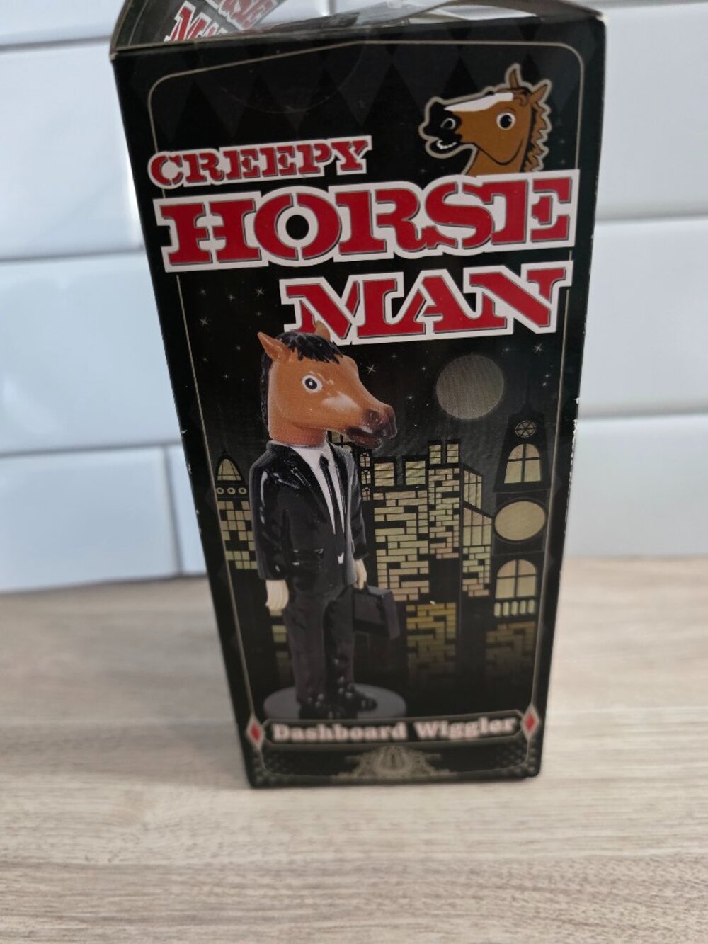 Archie McPhee Creepy Horse Man Dashboard Wiggler 2013 - NIB!